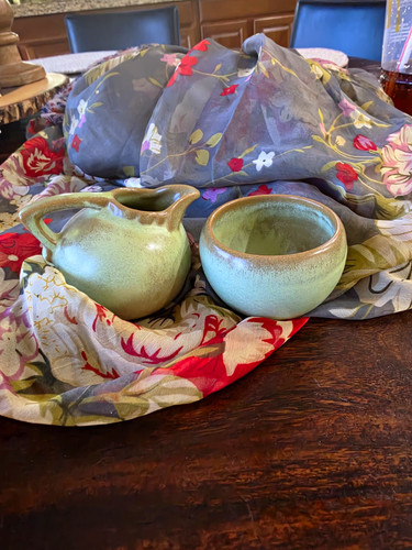 Francoma pottery sugar - 2, pc