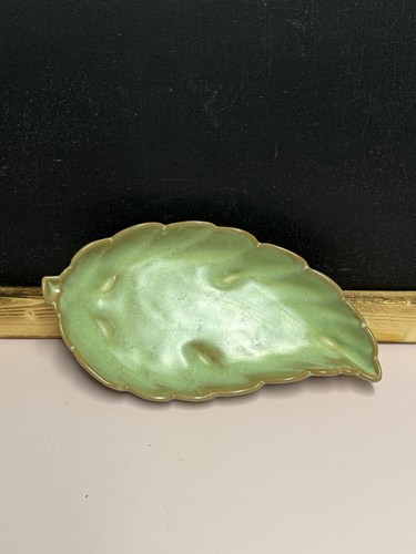 Vintage francoma pottery leaf - vintage,